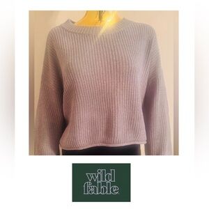 Wild Fable Gray Crew Neck Sweater, Size XL
